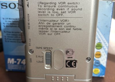 2001 Sony Microcassette-corder M-740V - IMG_1519